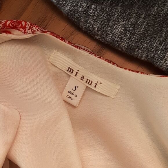 Boho Mini Dress by Miami size Small One Shoulder - Picture 3 of 3